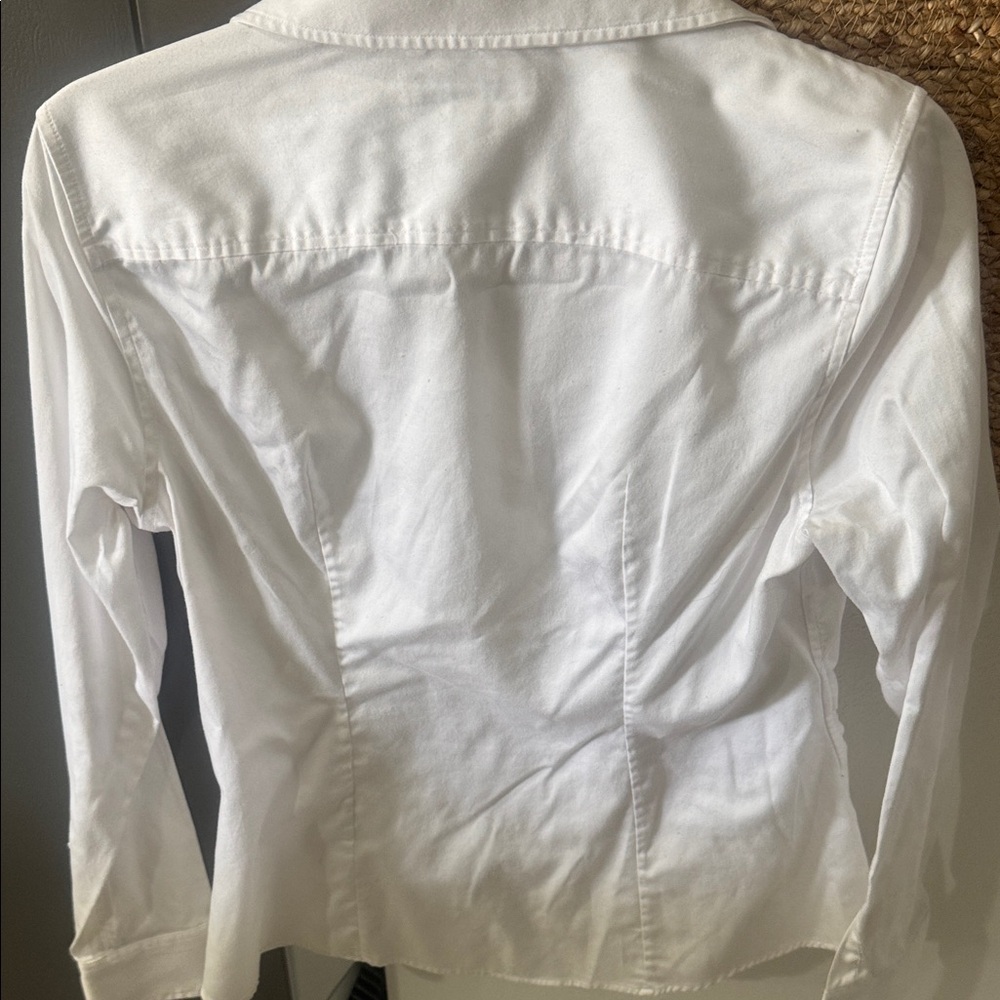 Banana Republic white Non-Iron Fitted Shirt - Picture 5 of 5